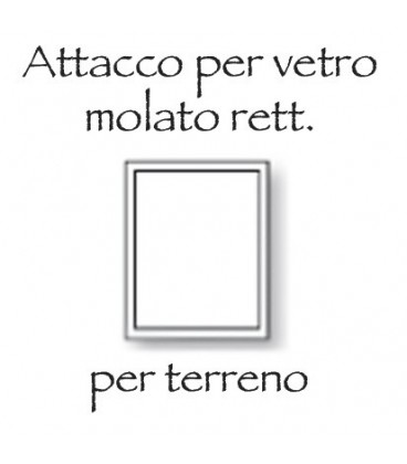 Piastra Inox 11x15 rett. vetro sag.