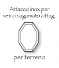 Piastra inox 9x12 ottag.vetro sag.