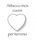 Piastra Inox 11x12 cuore vetro sag.