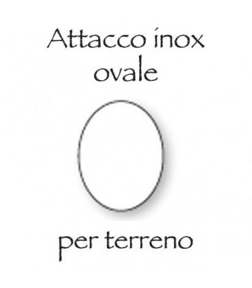 Piastra Inox 11x15 ovale vetro sag.