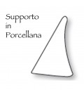 Supporto porcellana serie Papiro altezza cm.8
