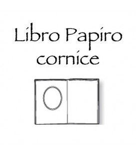 Libro Papiro cornice 18x26 cm