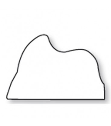 Placca Prof.T. montagna 22x35x14 cm