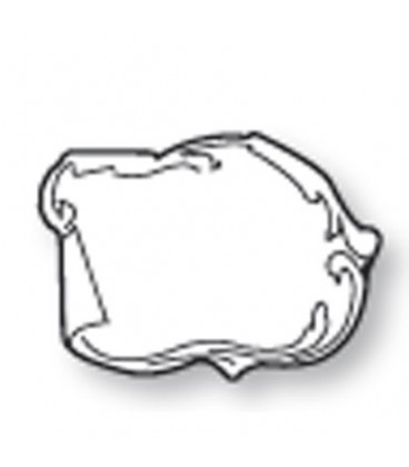 Placca ovale Barocco cm. 24x18