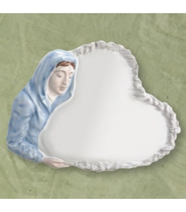 Targa Madonna decorata 27x37 cm
