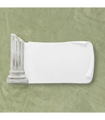 Targa colonna decorata 12x22 cm