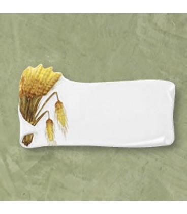 Targa spighe decorata 13x24 cm