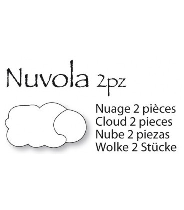 Placca Ellas Nuvola 2 pz.cm.18x34