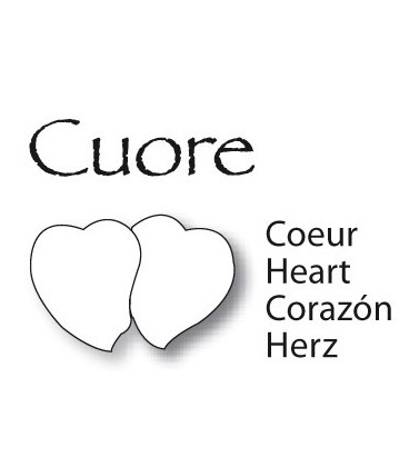 Placca cuore 2 pezzi cm.22x34