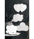 Placca cuore 2 pezzi cm.22x34