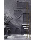 Placca ottagonale in cristallo molato 11x15 cm