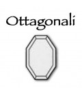 Placca ottagonale in cristallo molato 13x18 cm