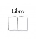Placca a libro ondulato in cristallo 18x26cm