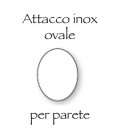 Supporto inox x vetro sagomato ovale 9x12