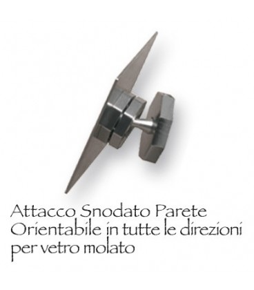 Attacco parete orientabile per cristallo 9x12