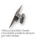 Attacco parete orientabile per cristallo 13x18