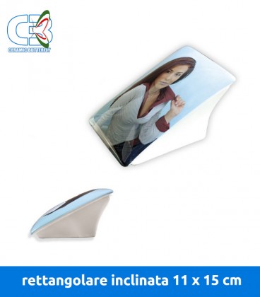 Placca 11x15 rettangolare inclinata