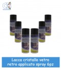 Lacca per Cristalli retroapplicati Trasparente Spray Conf. 6 Pz