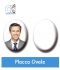 Placca ovale 50x70cm per fotoceramica funeraria