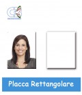 Placca rettangolare 6x8cm per fotoceramica funeraria