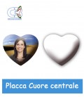 Placca cuore centrale cm.15
