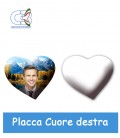 Placca cuore dx cm.6x7 