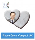 Placca cuore Compact sinistra cm.30x26