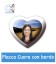Placca cuore cm.15 con bordo