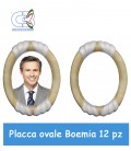 Placca ovale Boemia 9x11cm (Conf. 12Pz) per fotoceramica funeraria