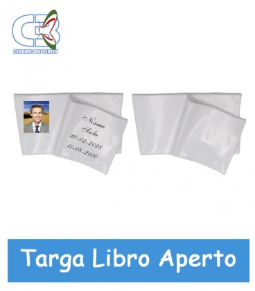 Targa Libro Aperto 17x22 cm