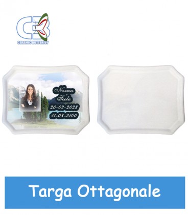 Targa Ottagonale 20x30 cm