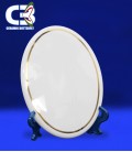 Placche Ovali 11 x 15 spessore 3,5 mm con filo oro per unica cottura a 870°