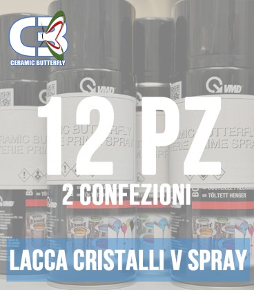 Lacca per Cristalli retroapplicati Trasparente Spray Conf. 12 Pz