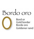 Decalcomania bordo oro ovale cm. 6x8