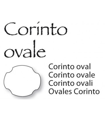 Targa Corinto ovale 30x40 cm